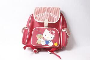 Japan Exclusive 1987 Sanrio Hello Kitty Children's Red Backpack ~ 260921-WH 1180